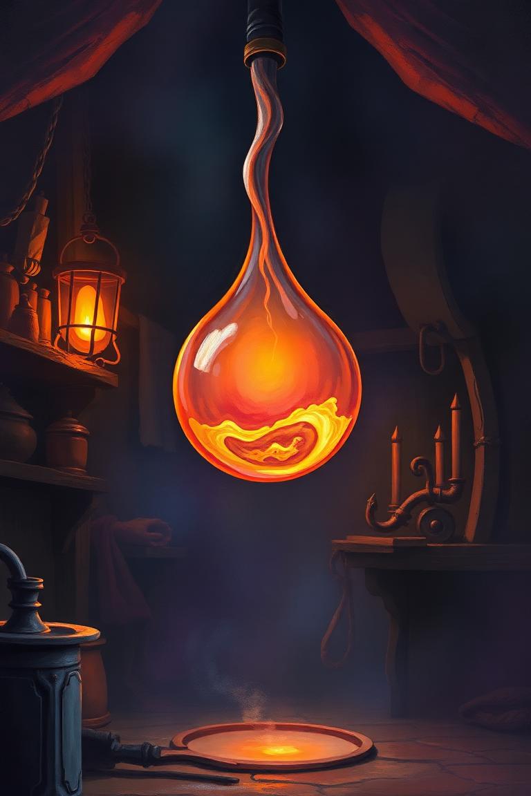 Cover artwork for The Glassmaker's Apprentice by Iris Vandal